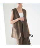 【アンフィーロ 自由区/UNFILO】のTENNEN TOUCH ミドルジレ ブラウン|ID: prp329100004926869 ipo3291000000036968477