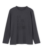 【アンフィーロ 自由区/UNFILO】のコットンスムース グラフィック ロンT 人気、トレンドファッション・服の通販 founy(ファニー) ファッション Fashion レディースファッション Fashion for Women トップス・カットソー Cut & Sew Tops シャツ・ブラウス・オフィスカジュアル Elegant Blouses & Button-Ups ロングTシャツ・Tシャツ Longline T-Shirts & Tees カットソー・ベーシックTシャツ Cut-and-Sewn Tops / Stretch Tees & Basics カットソー Cut and Sewn Top グラフィック Graphic, Graphic Design 抗菌 Antibacterial, Bacteria-Resistant シンプル Simple, Minimal ヘムライン Hemline, Bottom Cut A/W・秋冬 Autumn/Winter おすすめ Recommended / Our Picks thumbnail チャコール|ID: prp329100004932214 ipo3291000000037019331