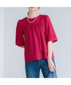 【組曲/KUMIKYOKU】のエンブロイダリーレース5分袖 ブラウス 人気、トレンドファッション・服の通販 founy(ファニー) ファッション Fashion レディースファッション Fashion for Women トップス・カットソー Cut & Sew Tops シャツ・ブラウス・オフィスカジュアル Elegant Blouses & Button-Ups アイレット Eyelet Lace 春 Spring スリーブ Sleeve, Long Sleeve / Short Sleeve ノースリーブ Sleeveless, No-Sleeve ボーダー Border, Stripe レース Lace, Lace Fabric S/S・春夏 SS, Spring/Summer, Warm Season 夏 Summer thumbnail チェリーローズ系|ID: prp329100004932226 ipo3291000000037019449