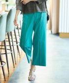 【自由区/JIYU-KU】の【カタログ掲載・定番人気・新色追加】コットンサテンクロップド丈ワイドストレート パンツ 人気、トレンドファッション・服の通販 founy(ファニー) ファッション Fashion レディースファッション Fashion for Women パンツ Pants & Trousers クロップド Cropped, Short Length サテン Satin, Glossy Fabric ジャケット Jacket, Outerwear ストレッチ Stretch, Stretchy Fabric ストレート Straight, Straight Cut ワイド Wide, Wide Fit 人気 Popular, Best Seller ビジネス 仕事 通勤 Business / Work / Commuting 夏 Summer 定番 Standard, Basic Item 春 Spring S/S・春夏 SS, Spring/Summer, Warm Season thumbnail [新色]ピーコックグリーン系|ID: prp329100004932229 ipo3291000000037019490