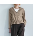 【アイシービー/iCB】の【WEB限定カラーあり】 リヨセルナイロンワッシャー Vネックブルゾン 人気、トレンドファッション・服の通販 founy(ファニー) ファッション Fashion レディースファッション Fashion for Women アウター Coat / Outerwear Collection レディースジャケット・軽アウター Jackets ブルゾンジャケット・スポーティアウター Blouson Jackets 春 Spring シアー Sheer, See-Through シンプル Simple, Minimal ジャケット Jacket, Outerwear ドローストリング Drawstring, Pull Cord フォルム Silhouette, Form ブルゾン Blouson, Bomber Jacket ブロード Broadcloth, Fine Cotton ボトム Bottoms, Lower Wear メタル Metal, Metal Parts ヨーク Yoke, Yoke Design ワッシャー Washer, Crinkled Finish S/S・春夏 SS, Spring/Summer, Warm Season 夏 Summer 2026年 2026 thumbnail クリームブラウン|ID: prp329100004932231 ipo3291000000037019516