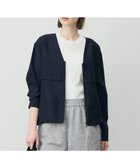 【アイシービー/iCB】の【WEB限定カラーあり】 リヨセルナイロンワッシャー Vネックブルゾン 人気、トレンドファッション・服の通販 founy(ファニー) ファッション Fashion レディースファッション Fashion for Women アウター Coat / Outerwear Collection レディースジャケット・軽アウター Jackets ブルゾンジャケット・スポーティアウター Blouson Jackets 春 Spring シアー Sheer, See-Through シンプル Simple, Minimal ジャケット Jacket, Outerwear ドローストリング Drawstring, Pull Cord フォルム Silhouette, Form ブルゾン Blouson, Bomber Jacket ブロード Broadcloth, Fine Cotton ボトム Bottoms, Lower Wear メタル Metal, Metal Parts ヨーク Yoke, Yoke Design ワッシャー Washer, Crinkled Finish S/S・春夏 SS, Spring/Summer, Warm Season 夏 Summer 2026年 2026 thumbnail ネイビー|ID: prp329100004932231 ipo3291000000037019520