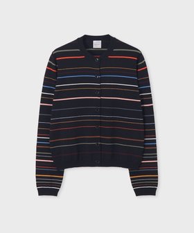 【ポール スミス/Paul Smith】のマルチカラーライン カーディガン 人気、トレンドファッション・服の通販 founy(ファニー) ファッション Fashion レディースファッション Fashion for Women トップス・カットソー Cut & Sew Tops カーディガン・羽織り Layered Style Cardigans カーディガン Cardigan, Knitwear コンパクト Compact, Small Size ストライプ Stripe, Striped Pattern バランス Balance, Style Balance フレア Flare, Flared ワイド Wide, Wide Fit 夏 Summer S/S・春夏 SS, Spring/Summer, Warm Season A/W・秋冬 Autumn/Winter |ID:prp329100004932238