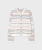 【ポール スミス/Paul Smith】のマルチカラーライン カーディガン 人気、トレンドファッション・服の通販 founy(ファニー) ファッション Fashion レディースファッション Fashion for Women トップス・カットソー Cut & Sew Tops カーディガン・羽織り Layered Style Cardigans カーディガン Cardigan, Knitwear コンパクト Compact, Small Size ストライプ Stripe, Striped Pattern バランス Balance, Style Balance フレア Flare, Flared ワイド Wide, Wide Fit 夏 Summer S/S・春夏 SS, Spring/Summer, Warm Season A/W・秋冬 Autumn/Winter thumbnail オフホワイト|ID: prp329100004932238 ipo3291000000037019582