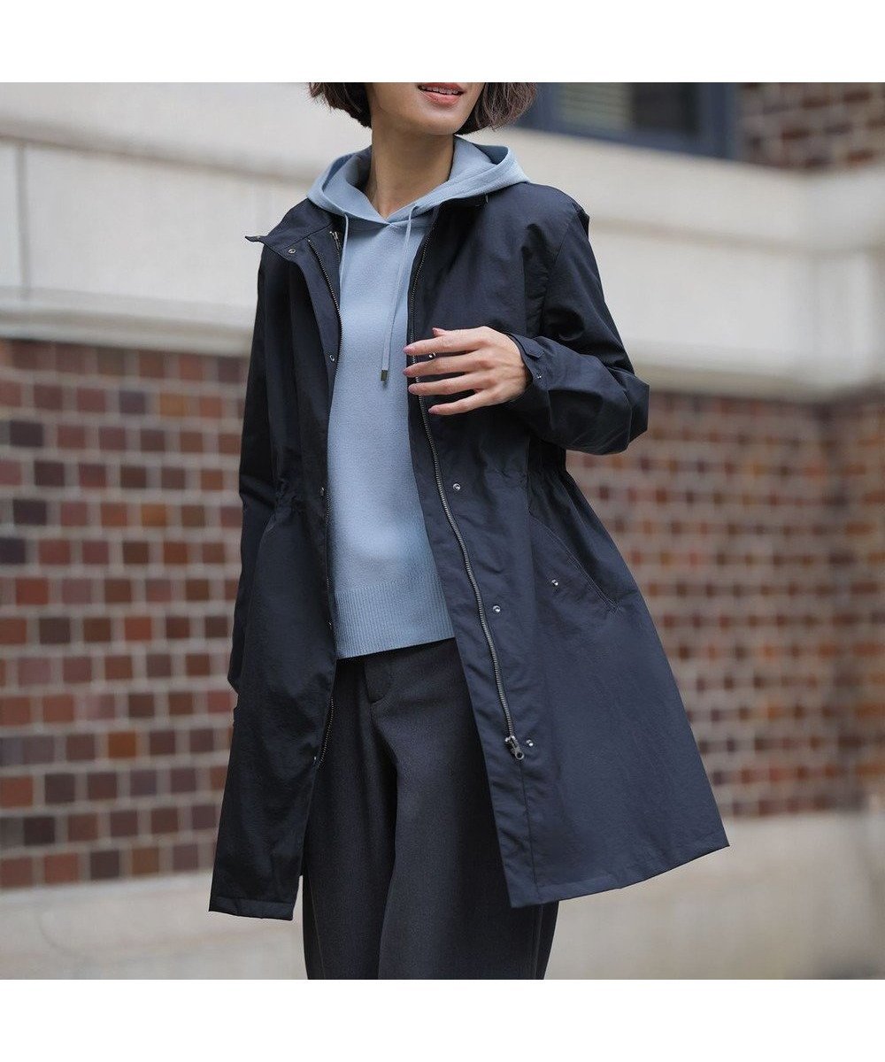 【ジェイ プレス/J.PRESS】の【2way・ライナー付き】スパンライクナイロンタッサー フーデッド コート インテリア・キッズ・メンズ・レディースファッション・服の通販 founy(ファニー) 　ファッション　Fashion　レディースファッション　Fashion for Women　アウター　Coat / Outerwear Collection　コート・ロングコート・ピーコート　Long Coats, Peacoats & More　レディースジャケット・軽アウター　Jackets　インナー　Innerwear　キルティング　Quilted, Quilting　ギャザー　Gathered, Ruffled　ジャケット　Jacket, Outerwear　ドット　Polka Dot, Dot Pattern　ライナー　Liner, Inner Layer　リラックス　Relax, Relaxed Fit　ロング　Long, Long-Length　A/W・秋冬　Autumn/Winter　S/S・春夏　SS, Spring/Summer, Warm Season　夏　Summer　エレガント 上品　Elegant　ブラック系|ID: prp329100004932247 ipo3291000000037019654