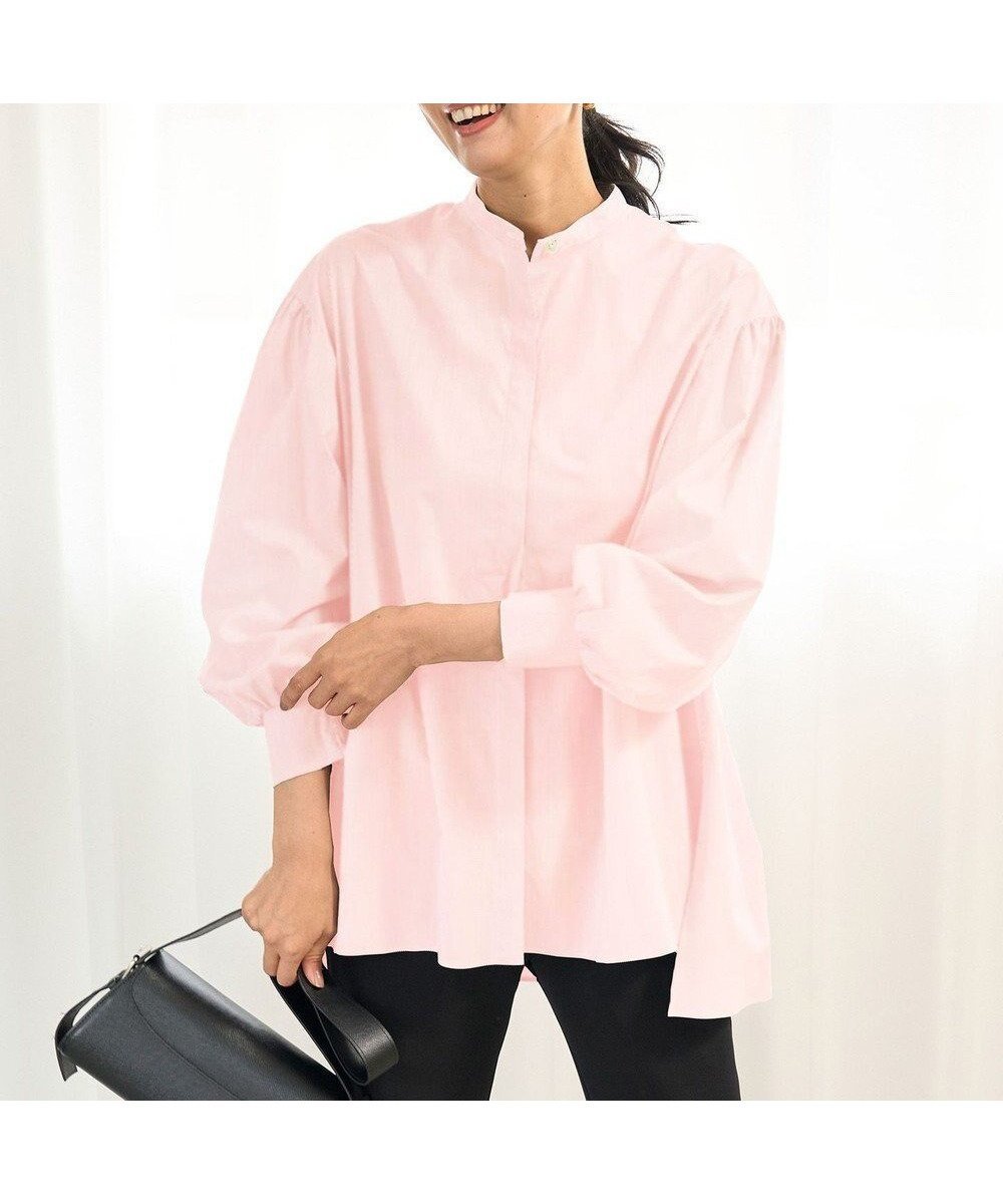 【アンフィーロ 自由区/UNFILO】の【新色追加】ボリュームスリーブ ブラウス インテリア・キッズ・メンズ・レディースファッション・服の通販 founy(ファニー) 　ファッション　Fashion　レディースファッション　Fashion for Women　トップス・カットソー　Cut & Sew Tops　シャツ・ブラウス・オフィスカジュアル　Elegant Blouses & Button-Ups　ボリューム袖・フリルスリーブブラウス　Voluminous & Ruffle Sleeves / Puffy Sleeve Tops　カフス　Cuff Design　抗菌　Antibacterial, Bacteria-Resistant　ストライプ　Stripe, Striped Pattern　スリーブ　Sleeve, Long Sleeve / Short Sleeve　なめらか　Smooth, Silky Texture　ブロード　Broadcloth, Fine Cotton　モノトーン　Monotone, Black and White　無地　Plain, Solid Color　A/W・秋冬　Autumn/Winter　新作・新入荷　New Arrivals / New In　[NEW]ピンク|ID: prp329100004932252 ipo3291000000037019688