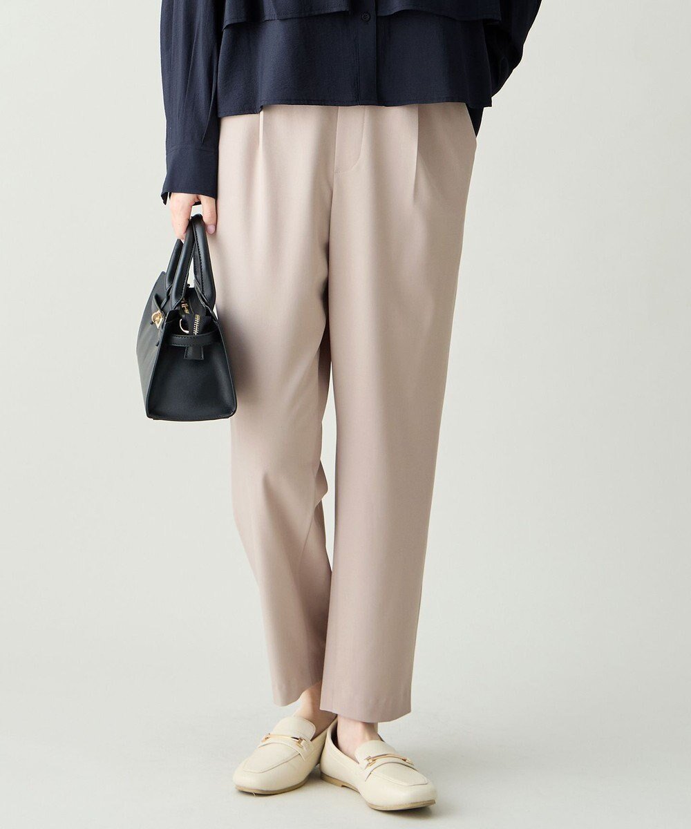 【エニー/ANY】のイージーケアライトストレッチテーパードパンツ インテリア・キッズ・メンズ・レディースファッション・服の通販 founy(ファニー) 　ファッション　Fashion　レディースファッション　Fashion for Women　パンツ　Pants & Trousers　春　Spring　洗える　Machine Washable　カットソー　Cut and Sewn Top　ジャケット　Jacket, Outerwear　ストレッチ　Stretch, Stretchy Fabric　テーパード　Tapered, Tapered Pants　定番　Standard, Basic Item　フラット　Flat, Flat Shoes　S/S・春夏　SS, Spring/Summer, Warm Season　夏　Summer　セレモニー　Ceremony　ライトモカ|ID: prp329100004932277 ipo3291000000037019907