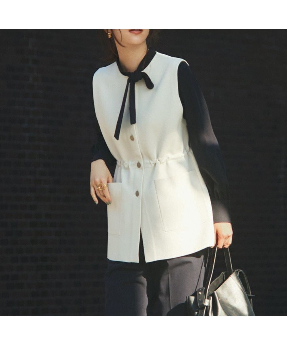 【アンフィーロ 自由区/UNFILO】のフォルムニットジレ インテリア・キッズ・メンズ・レディースファッション・服の通販 founy(ファニー) 　ファッション　Fashion　レディースファッション　Fashion for Women　アウター　Coat / Outerwear Collection　トップス・カットソー　Cut & Sew Tops　ニット　Knit Tops & Sweaters　ベスト&ジレ / 重ね着スタイル　Vests & Gilets　ウォッシャブル　Machine Washable　シェイプ　Shape, Slim Fit　ストレッチ　Stretch, Stretchy Fabric　セーター　Sweater, Knitwear　タンク　Tank Top, Sleeveless Top　フォルム　Silhouette, Form　ボトム　Bottoms, Lower Wear　ミラノリブ　Milano Rib, Milano Stitch　ロング　Long, Long-Length　夏　Summer　春　Spring　S/S・春夏　SS, Spring/Summer, Warm Season　軽量　Lightweight, Ultra Light　グレージュ|ID: prp329100004932284 ipo3291000000037019953