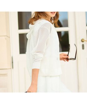 【自由区/JIYU-KU】の【SHIHOさん着用】ライトメッシュジップ パーカー 人気、トレンドファッション・服の通販 founy(ファニー) ファッション Fashion レディースファッション Fashion for Women トップス・カットソー Cut & Sew Tops レディースパーカー・カジュアルフーディー Casual Hoodies & Sweatshirts エレガント 上品 Elegant ドレープ Drape, Draping Fabric パーカー Hoodie, Parka フォルム Silhouette, Form 夏 Summer 春 Spring S/S・春夏 SS, Spring/Summer, Warm Season |ID:prp329100004932289