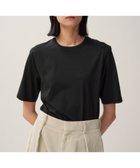 【エイトン/ATON】のSUVIN 60/2 パーフェクトショートスリーブ 人気、トレンドファッション・服の通販 founy(ファニー) ファッション Fashion レディースファッション Fashion for Women トップス・カットソー Cut & Sew Tops シャツ・ブラウス・オフィスカジュアル Elegant Blouses & Button-Ups ロングTシャツ・Tシャツ Longline T-Shirts & Tees カットソー・ベーシックTシャツ Cut-and-Sewn Tops / Stretch Tees & Basics インド Indian Textile カットソー Cut and Sewn Top 夏 Summer S/S・春夏 SS, Spring/Summer, Warm Season A/W・秋冬 Autumn/Winter thumbnail BLACK|ID: prp329100004932299 ipo3291000000037020076