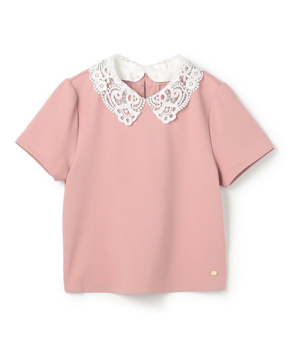 【トッカ/TOCCA】の【星風まどかさん着用】SWEET CHANTILLY トップス インテリア・キッズ・メンズ・レディースファッション・服の通販 founy(ファニー) 　ファッション　Fashion　レディースファッション　Fashion for Women　トップス・カットソー　Cut & Sew Tops　シャツ・ブラウス・オフィスカジュアル　Elegant Blouses & Button-Ups　ロングTシャツ・Tシャツ　Longline T-Shirts & Tees　カットソー・ベーシックTシャツ　Cut-and-Sewn Tops / Stretch Tees & Basics　インナー　Innerwear　春　Spring　カットソー　Cut and Sewn Top　クラシカル　Classical, Vintage-Inspired　シンプル　Simple, Minimal　ジャケット　Jacket, Outerwear　スウィート　Sweet, Cute Style　なめらか　Smooth, Silky Texture　バランス　Balance, Style Balance　フィット　Fit, Slim Fit　フェミニン　Feminine, Girly　半袖　Short Sleeve, Half Sleeve　レース　Lace, Lace Fabric　S/S・春夏　SS, Spring/Summer, Warm Season　夏　Summer　エレガント 上品　Elegant　2026年　2026　ピンク系|ID: prp329100004932322 ipo3291000000037020244
