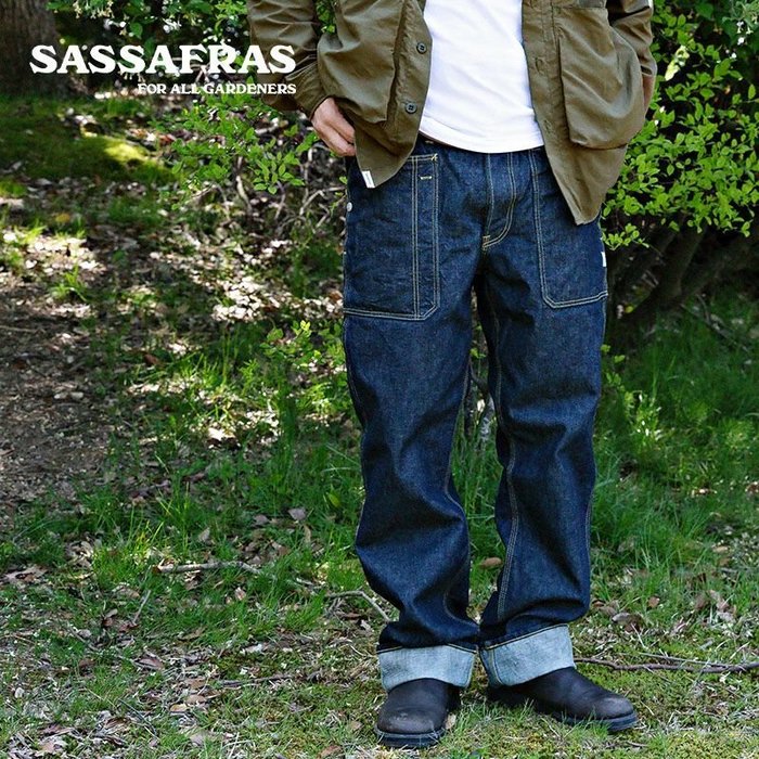 【ササフラス/SASSAFRAS / MEN】のSASSAFRAS ササフラス フォールリーフパンツ インディゴ インテリア・キッズ・メンズ・レディースファッション・服の通販 founy(ファニー) https://founy.com/ ファッション Fashion メンズファッション MEN ボトムス Bottoms/Men インディゴ Indigo |ID: prp329100003817117 ipo3291000000029016826