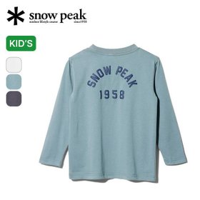 【スノーピーク/Snow Peak / KIDS】のsnow peak スノーピーク フォームプリンテッドL/S Tシャツスノーピーク【キッズ】 人気、トレンドファッション・服の通販 founy(ファニー) ファッション Fashion キッズファッション KIDS |ID:prp329100003818060