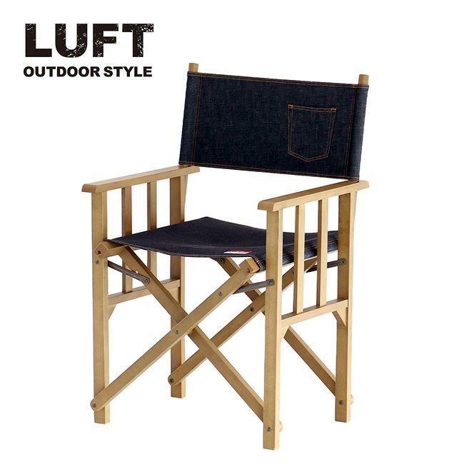 【その他のブランド/Other】のLUFT ルフト ディレクターズチェア デニム 人気、トレンドファッション・服の通販 founy(ファニー) 　デニム　Denim　ビーチ　Beach　ホーム・キャンプ・アウトドア・お取り寄せ　Home,Garden,Outdoor,Camping Gear　キャンプ用品・アウトドア
　Camping Gear & Outdoor Supplies　チェア テーブル　Camp Chairs, Camping Tables　 other-1|ID: prp329100003819979 ipo3291000000029016855