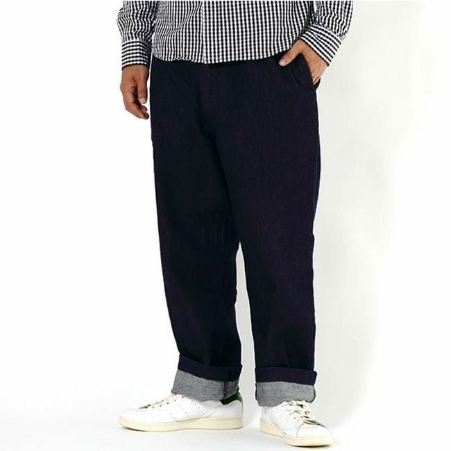 【エフオービーファクトリー/F.O.B FACTORY / MEN】のFOB FACTORY エフオービーファクトリー デニムトラックパンツ インテリア・キッズ・メンズ・レディースファッション・服の通販 founy(ファニー) https://founy.com/ ファッション Fashion メンズファッション Fashion for Men ボトムス Bottoms |ID: prp329100003820798 ipo3291000000035767743