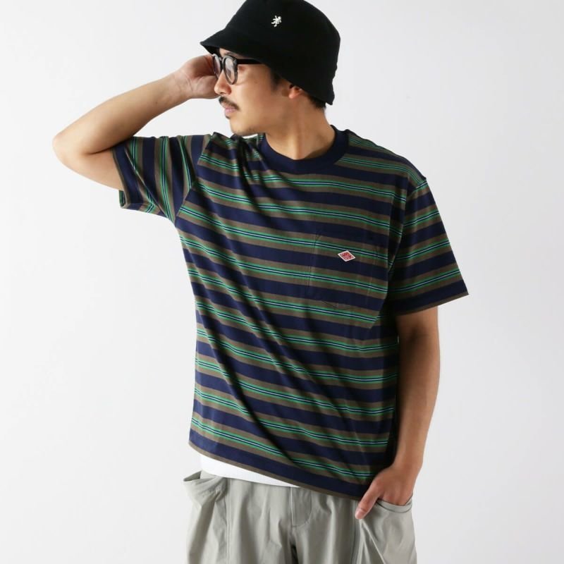 【ダントン/DANTON / MEN】のDANTON ダントン ポケットT-シャツ メンズ ボーダー 人気、トレンドファッション・服の通販 founy(ファニー) 　ファッション　Fashion　メンズファッション　MEN　オレンジ　Orange　ボーダー　Border　ポケット　Pocket　メンズ　Mens　 other-1|ID: prp329100003821419 ipo3291000000029341610