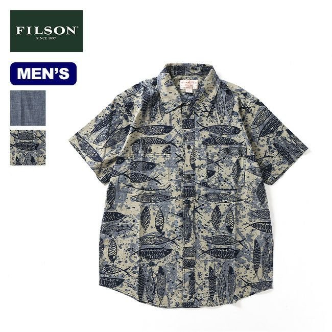 【フィルソン/FILSON / MEN】のFILSON フィルソン S/Sシャンブレーシャツ 人気、トレンドファッション・服の通販 founy(ファニー) 　ファッション　Fashion　メンズファッション　MEN　S/S・春夏　Ss・Spring/Summer　フロント　Front　ポケット　Pocket　夏　Summer　 other-1|ID: prp329100003821511 ipo3291000000025103787