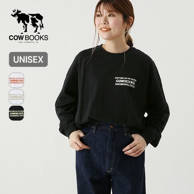 【カウブックス/Cow Books】のCOW BOOKS カウブックス ブックベンダーロングスリーブTシャツ インテリア・キッズ・メンズ・レディースファッション・服の通販 founy(ファニー) https://founy.com/ ファッション Fashion レディースファッション Ladies' Fashion Online トップス・カットソー Tops/Tshirt シャツ/ブラウス Shirts/Blouses ロング / Tシャツ T-Shirts オレンジ Orange |ID: prp329100003821548 ipo3291000000029016766