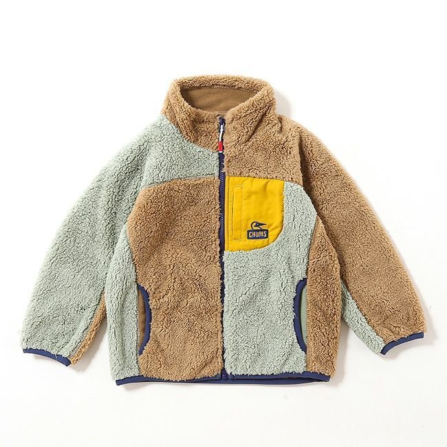 【チャムス/CHUMS / KIDS】のCHUMS チャムス ボンディングフリースジャケット【キッズ】 人気、トレンドファッション・服の通販 founy(ファニー) 　ファッション　Fashion　キッズファッション　Fashion for Kids　インディゴ　Indigo Denim　スタンド　Stand Collar, Upright Stand　パイピング　Piping, Trim Design　ポケット　Pocket, Pocket Detail　モチーフ　Motif, Design Theme　 other-1|ID: prp329100003821832 ipo3291000000034029489