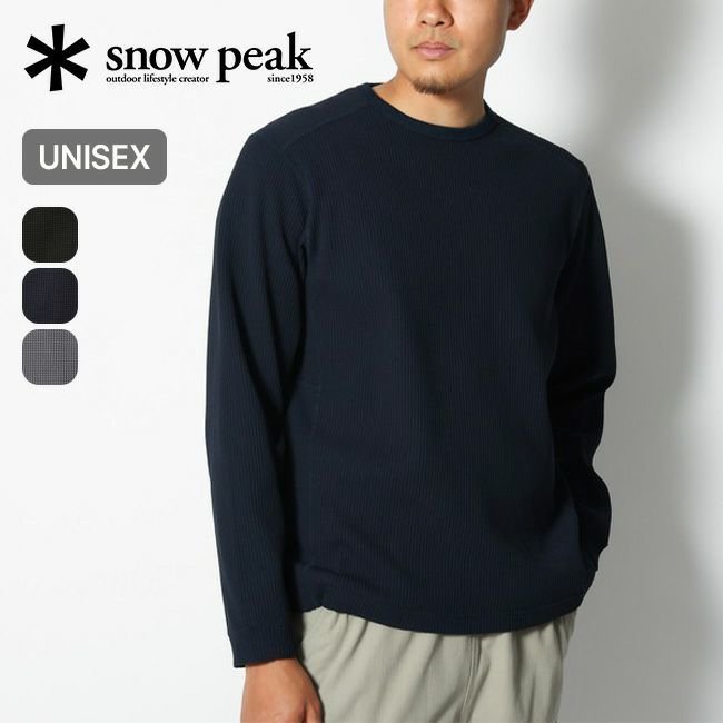 【スノーピーク/SNOW PEAK】のsnow peak スノーピーク ドライワッフルロングスリーブTシャツ インテリア・キッズ・メンズ・レディースファッション・服の通販 founy(ファニー) https://founy.com/ ファッション Fashion レディースファッション WOMEN トップス・カットソー Tops/Tshirt シャツ/ブラウス Shirts/Blouses ロング / Tシャツ T-Shirts |ID: prp329100003852902 ipo3291000000025349436