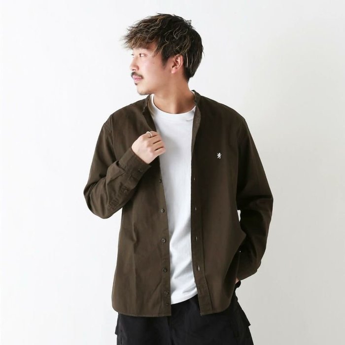 【ジムフレックス/GYMPHLEX / MEN】のGymphlex ジムフレックス バンドカラーシャツL/S メンズ インテリア・キッズ・メンズ・レディースファッション・服の通販 founy(ファニー) https://founy.com/ ファッション Fashion メンズファッション Fashion for Men メンズ Men's, Menswear |ID: prp329100003892661 ipo3291000000029537225