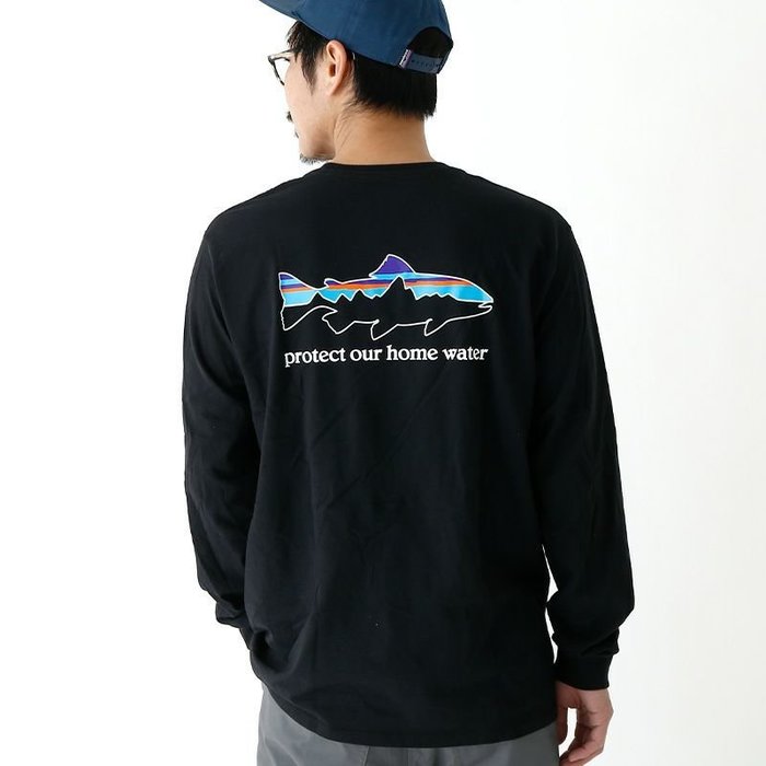 【パタゴニア/Patagonia / MEN】のpatagonia パタゴニア L/SホームウォータートラウトレスポンシビリTee メンズ インテリア・キッズ・メンズ・レディースファッション・服の通販 founy(ファニー) https://founy.com/ ファッション Fashion メンズファッション MEN メンズ Mens |ID: prp329100003910235 ipo3291000000030929352