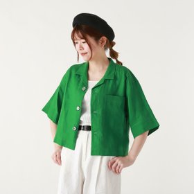 【ル グラジック/LE GLAZIK】のLE GLAZIK ルグラジック オープンカラーシャツ 人気、トレンドファッション・服の通販 founy(ファニー) ファッション Fashion レディースファッション Fashion for Women トップス・カットソー Cut & Sew Tops シャツ・ブラウス・オフィスカジュアル Elegant Blouses & Button-Ups リネン Linen, Linen Fabric 冬 Winter / This Winter 夏 Summer |ID:prp329100003940884