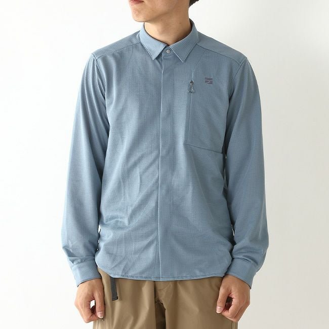 【ファイントラック/finetrack / MEN】のfinetrack ファイントラック ラミースピンニットシャツ メンズ インテリア・キッズ・メンズ・レディースファッション・服の通販 founy(ファニー) https://founy.com/ ファッション Fashion メンズファッション Fashion for Men ストレッチ Stretch, Stretchy Fabric フロント Front, Front Design ポケット Pocket, Pocket Detail メンズ Men's, Menswear リーフ Leaf, Botanical Leaf 抗菌 Antibacterial, Bacteria-Resistant |ID: prp329100003974201 ipo3291000000035768299