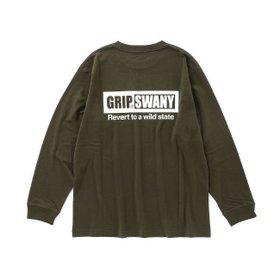 【グリップスワニー/GRIP SWANY / MEN】のGRIP SWANY グリップスワニー ボックスロゴロングスリーブTEE 人気、トレンドファッション・服の通販 founy(ファニー) ファッション Fashion メンズファッション MEN |ID:prp329100003981596