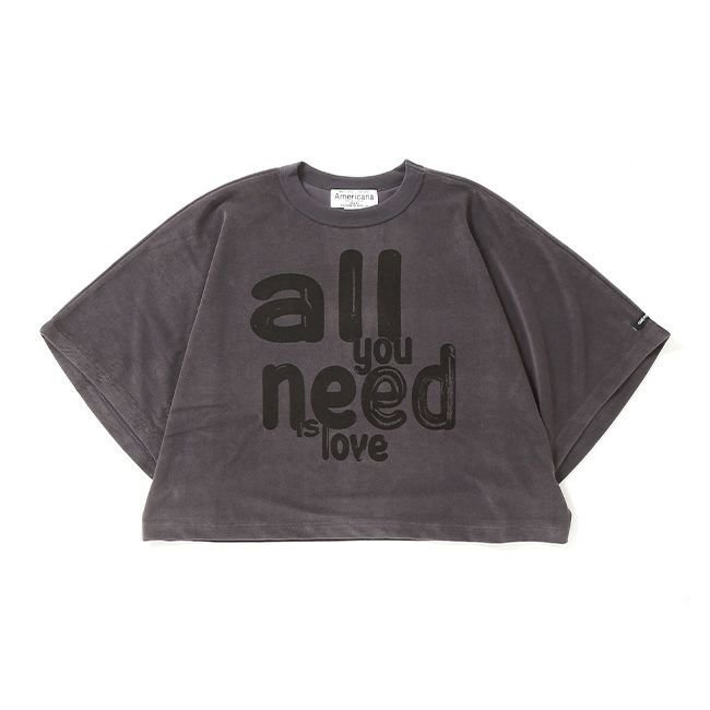【アメリカーナ/Americana】のAMERICANA アメリカーナ ハイゲージパイルT all you need is love インテリア・キッズ・メンズ・レディースファッション・服の通販 founy(ファニー) https://founy.com/ ファッション Fashion レディースファッション WOMEN デニム Denim |ID: prp329100004012474 ipo3291000000026584784