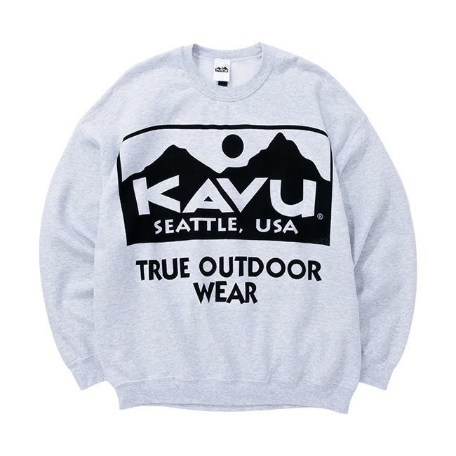 【カブー/KAVU】のKAVU カブー ビッグロゴスウェット 人気、トレンドファッション・服の通販 founy(ファニー) 　ファッション　Fashion　レディースファッション　Fashion for Women　トップス・カットソー　Cut & Sew Tops　レディースパーカー・カジュアルフーディー　Casual Hoodies & Sweatshirts　スウェット・クルーネックトップス　Sweatshirts & Crewnecks / Relaxed Fit Sweat Tops　スポーツ　Sports, Activewear　フィット　Fit, Slim Fit　 other-1|ID: prp329100004150886 ipo3291000000033529992