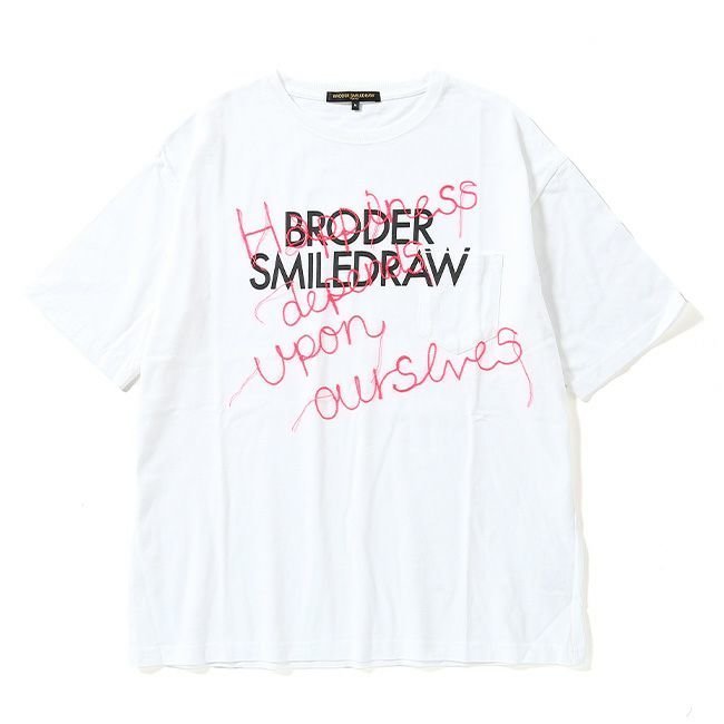 【ブロダースマイルドロウ/BRODER SMILEDRAW / MEN】のBRODER SMILEDRAW ブロダースマイルドロウ ロゴx刺繍Tシャツ 人気、トレンドファッション・服の通販 founy(ファニー) 　ファッション　Fashion　メンズファッション　Fashion for Men　日本製　Made In Japan　 other-1|ID: prp329100004186057 ipo3291000000030638456
