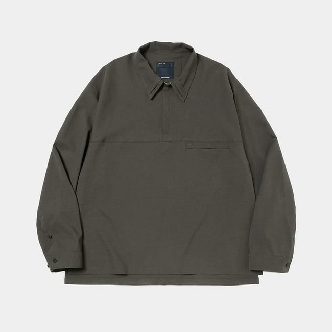 【ミーンズワイル/meanswhile / MEN】のmeanswhile ミーンズワイル ハーフジップ プルオーバーSH インテリア・キッズ・メンズ・レディースファッション・服の通販 founy(ファニー) https://founy.com/ ファッション Fashion メンズファッション Fashion for Men トップス・カットソー Cut & Sew Tops |ID: prp329100004356438 ipo3291000000030439465
