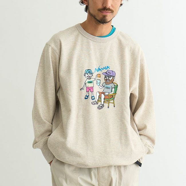 【その他のブランド/Other】のNANGA×USHIODA HIROAKI ナンガ×ウシオダヒロアキ エコハイブリッドスウェットシャツ(FAM PT) インテリア・キッズ・メンズ・レディースファッション・服の通販 founy(ファニー) https://founy.com/ ファッション Fashion レディースファッション Fashion for Women トップス・カットソー Cut & Sew Tops シャツ・ブラウス・オフィスカジュアル Elegant Blouses & Button-Ups レディースパーカー・カジュアルフーディー Casual Hoodies & Sweatshirts スウェット・クルーネックトップス Sweatshirts & Crewnecks / Relaxed Fit Sweat Tops インナー Innerwear ジャケット Jacket, Outerwear トレーナー Sweatshirt, Trainer 軽量 Lightweight, Ultra Light |ID: prp329100004373167 ipo3291000000030561016