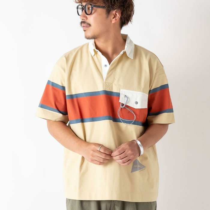【その他のブランド/Other】のGRAMICCI×and wander グラミチ×アンドワンダー テックラグビーシャツ インテリア・キッズ・メンズ・レディースファッション・服の通販 founy(ファニー) https://founy.com/ ファッション Fashion メンズファッション Fashion for Men イエロー Yellow |ID: prp329100004449672 ipo3291000000035768255
