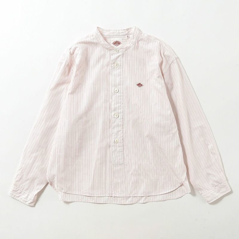 【ダントン/DANTON】のDANTON ダントン バンドカラーシャツ【ウィメンズ】 人気、トレンドファッション・服の通販 founy(ファニー) 　ファッション　Fashion　レディースファッション　Fashion for Women　トップス・カットソー　Cut & Sew Tops　シャツ・ブラウス・オフィスカジュアル　Elegant Blouses & Button-Ups　ストライプ　Stripe, Striped Pattern　 other-1|ID: prp329100004449765 ipo3291000000031119268