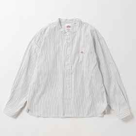 【ダントン/DANTON】のDANTON ダントン バンドカラーシャツ ポプリン【ウィメンズ】 人気、トレンドファッション・服の通販 founy(ファニー) ファッション Fashion レディースファッション Fashion for Women トップス・カットソー Cut & Sew Tops シャツ・ブラウス・オフィスカジュアル Elegant Blouses & Button-Ups ストライプ Stripe, Striped Pattern |ID:prp329100004449765