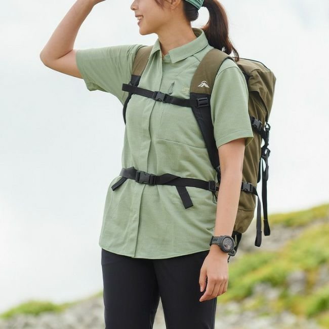 【ファイントラック/finetrack】のfinetrack ファイントラック ラミースピンニットシャツ半袖【ウィメンズ】 人気、トレンドファッション・服の通販 founy(ファニー) ファッション Fashion レディースファッション Fashion for Women トップス・カットソー Cut & Sew Tops ニット Knit Tops & Sweaters シャツ・ブラウス・オフィスカジュアル Elegant Blouses & Button-Ups ストレッチ Stretch, Stretchy Fabric スリーブ Sleeve, Long Sleeve / Short Sleeve ハーフ Half, Half-Length フロント Front, Front Design ポケット Pocket, Pocket Detail リーフ Leaf, Botanical Leaf 半袖 Short Sleeve, Half Sleeve 抗菌 Antibacterial, Bacteria-Resistant other-1|ID: prp329100004449769 ipo3291000000031119277