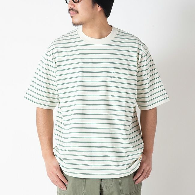 【その他のブランド/Other】のL.L.Bean JAPAN EDITION エルエルビーン ジャパン エディション ユニオンショートスリーブストライプTee メンズ インテリア・キッズ・メンズ・レディースファッション・服の通販 founy(ファニー) https://founy.com/ ファッション Fashion メンズファッション Fashion for Men イエロー Yellow ポケット Pocket, Pocket Detail メンズ Men's, Menswear |ID: prp329100004453089 ipo3291000000031158466