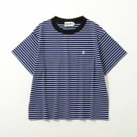 【ジムフレックス/GYMPHLEX】のGymphlex ジムフレックス クルーネックS/S Tシャツ【ウィメンズ】 人気、トレンドファッション・服の通販 founy(ファニー) ファッション Fashion レディースファッション WOMEN トップス・カットソー Tops/Tshirt シャツ/ブラウス Shirts/Blouses ロング / Tシャツ T-Shirts ストライプ Stripe 夏 Summer S/S・春夏 Ss・Spring/Summer |ID:prp329100004469793