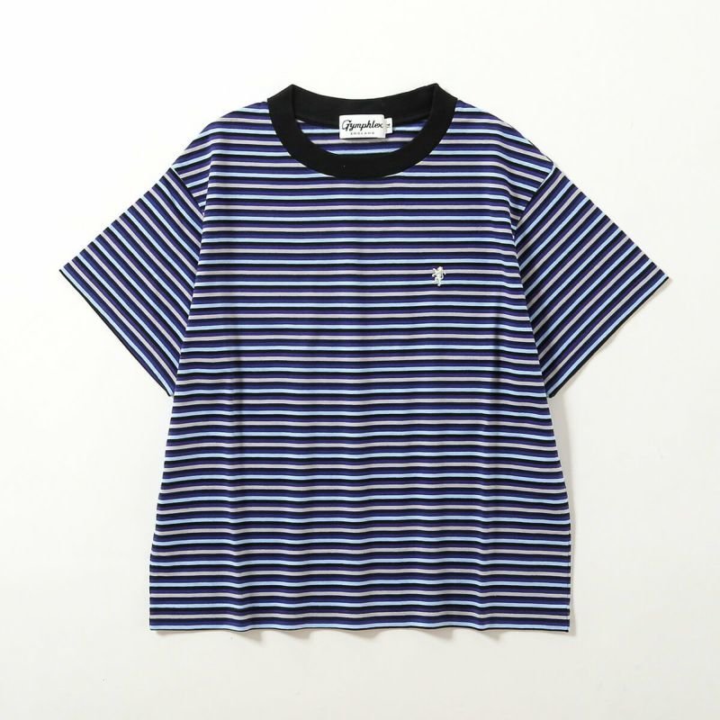 【ジムフレックス/GYMPHLEX】のGymphlex ジムフレックス クルーネックS/S Tシャツ【ウィメンズ】 人気、トレンドファッション・服の通販 founy(ファニー) 　ファッション　Fashion　レディースファッション　WOMEN　トップス・カットソー　Tops/Tshirt　シャツ/ブラウス　Shirts/Blouses　ロング / Tシャツ　T-Shirts　ストライプ　Stripe　夏　Summer　S/S・春夏　Ss・Spring/Summer　 other-1|ID: prp329100004469793 ipo3291000000031430596