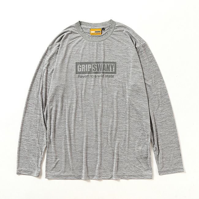 【グリップスワニー/GRIP SWANY / MEN】のGRIP SWANY グリップスワニー ボックスロゴドライL/S TEE インテリア・キッズ・メンズ・レディースファッション・服の通販 founy(ファニー) https://founy.com/ ファッション Fashion メンズファッション Fashion for Men 吸水 Absorbent, Quick-Dry |ID: prp329100004487358 ipo3291000000035796195