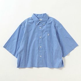 【ジムフレックス/GYMPHLEX】 Gymphlex ジムフレックス ショートB.D.シャツS/S【ウィメンズ】人気、トレンドファッション・服の通販 founy(ファニー) ファッション Fashion レディースファッション WOMEN トップス・カットソー Tops/Tshirt シャツ/ブラウス Shirts/Blouses ショート Short ストライプ Stripe 夏 Summer S/S・春夏 Ss・Spring/Summer |ID:prp329100004487445