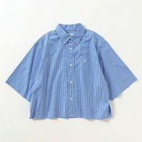 【ジムフレックス/GYMPHLEX】のGymphlex ジムフレックス ショートB.D.シャツS/S【ウィメンズ】 人気、トレンドファッション・服の通販 founy(ファニー) ファッション Fashion レディースファッション WOMEN トップス・カットソー Tops/Tshirt シャツ/ブラウス Shirts/Blouses ショート Short ストライプ Stripe 夏 Summer S/S・春夏 Ss・Spring/Summer |ID:prp329100004487445