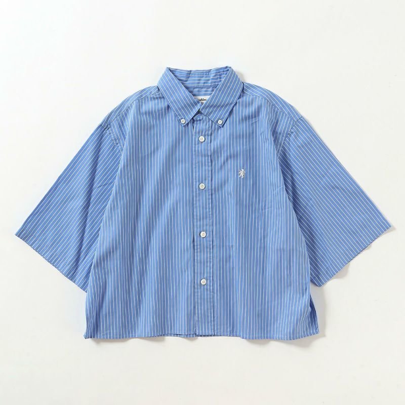 【ジムフレックス/GYMPHLEX】のGymphlex ジムフレックス ショートB.D.シャツS/S【ウィメンズ】 人気、トレンドファッション・服の通販 founy(ファニー) 　ファッション　Fashion　レディースファッション　WOMEN　トップス・カットソー　Tops/Tshirt　シャツ/ブラウス　Shirts/Blouses　ショート　Short　ストライプ　Stripe　夏　Summer　S/S・春夏　Ss・Spring/Summer　 other-1|ID: prp329100004487445 ipo3291000000031634519