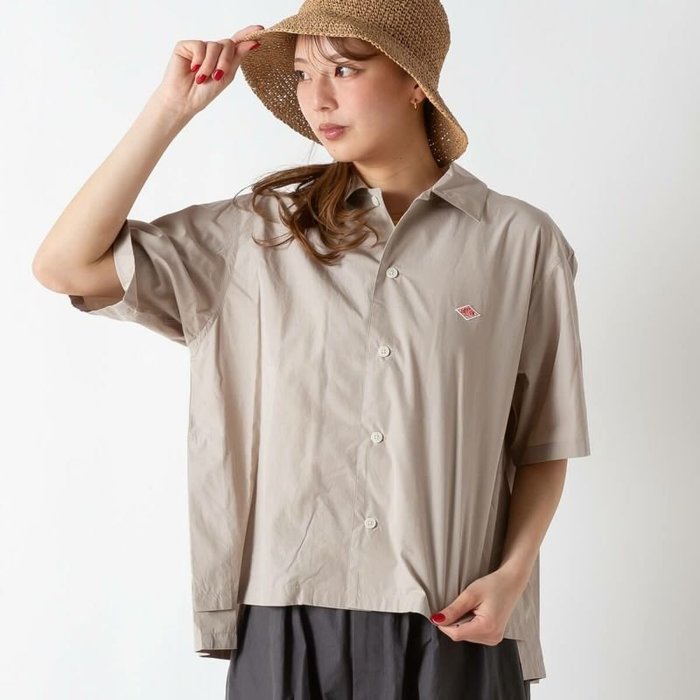 【ダントン/DANTON】のDANTON ダントン ハーフスリーブシャツ【ウィメンズ】 インテリア・キッズ・メンズ・レディースファッション・服の通販 founy(ファニー) https://founy.com/ ファッション Fashion レディースファッション Fashion for Women トップス・カットソー Cut & Sew Tops シャツ・ブラウス・オフィスカジュアル Elegant Blouses & Button-Ups |ID: prp329100004498004 ipo3291000000031731636