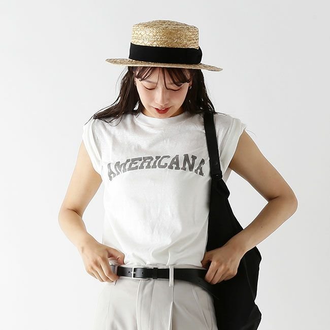 【アメリカーナ/Americana】のAMERICANA アメリカーナ ロールアップT AMERICANA 人気、トレンドファッション・服の通販 founy(ファニー) 　ファッション　Fashion　レディースファッション　WOMEN　ロールアップ　Roll Up　 other-1|ID: prp329100004544868 ipo3291000000032114857