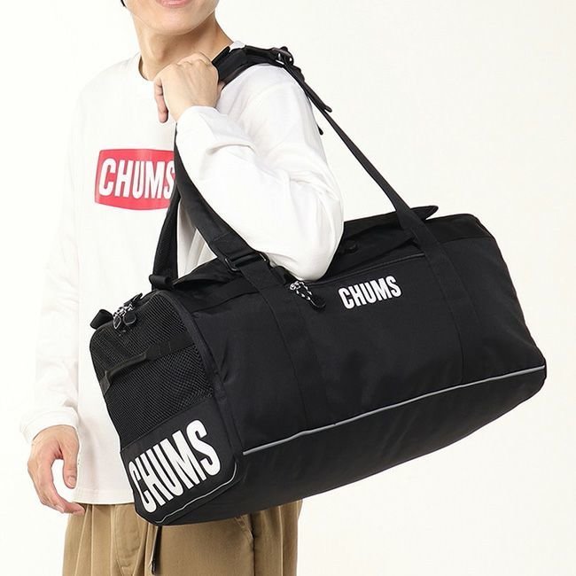 【チャムス/CHUMS】のCHUMS チャムス リサイクルチャムス2ウェイボストンバッグ35 人気、トレンドファッション・服の通販 founy(ファニー) 　ファッション　Fashion　レディースファッション　Fashion for Women　コンパクト　Compact, Small Size　デイパック　Daypack, Casual Backpack　プリント　Print, Printed Pattern　ボストンバッグ　Boston Bag, Retro Bag　ポケット　Pocket, Pocket Detail　メッシュ　Mesh, Net Fabric　ラップ　Wrap, Wrap Design　旅行　Travel　 other-1|ID: prp329100004619242 ipo3291000000033126281