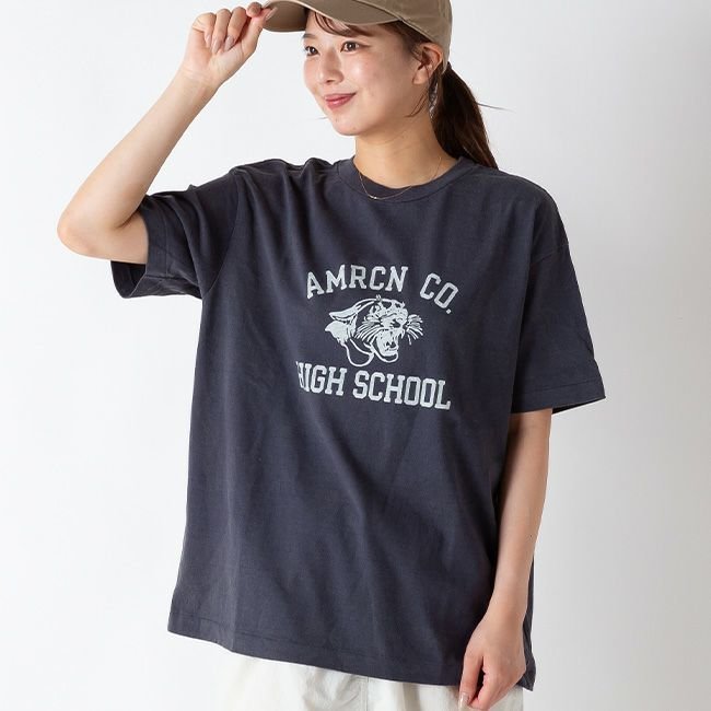 【アメリカーナ/Americana】のAMERICANA アメリカーナ AMRCN CO.HIGH SCHOOL USED加工S/ST 人気、トレンドファッション・服の通販 founy(ファニー) 　ファッション　Fashion　レディースファッション　Fashion for Women　 other-1|ID: prp329100004619268 ipo3291000000033126343