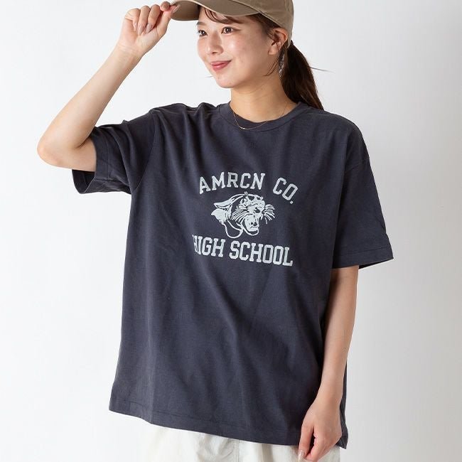 【アメリカーナ/Americana】のAMERICANA アメリカーナ AMRCN CO.HIGH SCHOOL USED加工S/ST インテリア・キッズ・メンズ・レディースファッション・服の通販 founy(ファニー) https://founy.com/ ファッション Fashion レディースファッション Fashion for Women |ID: prp329100004619268 ipo3291000000035732911